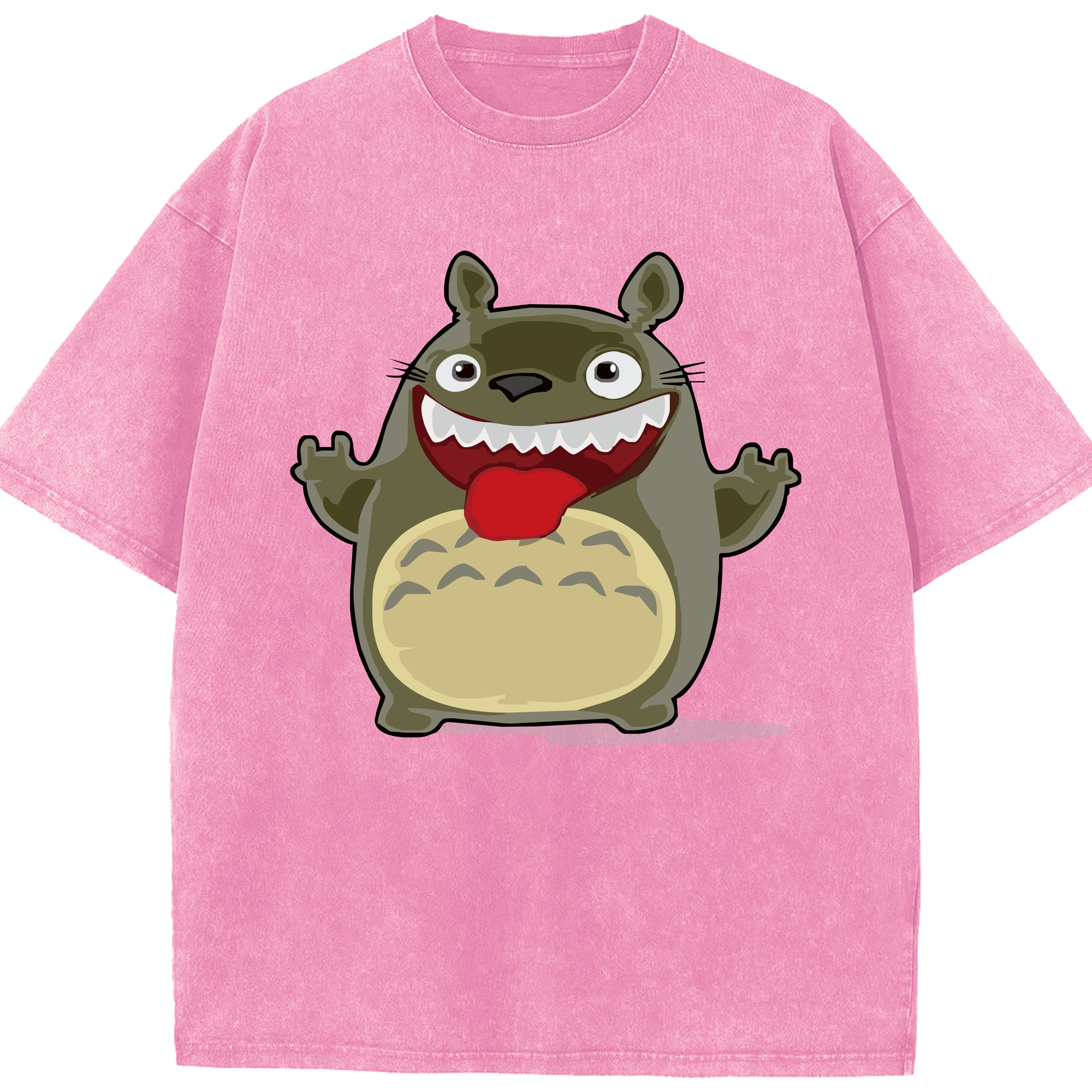 （画像用） となりのトトロ 草壁メイ 草壁サツキ My Neighbor Totoro Satsuki Kusakabe Mei Kusakabe 綿100% ヴィンテージ風 半袖Tシャツ（フロントプリント）